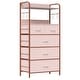 preview thumbnail 10 of 30, Dresser for Bedroom with 5 Drawers Pink