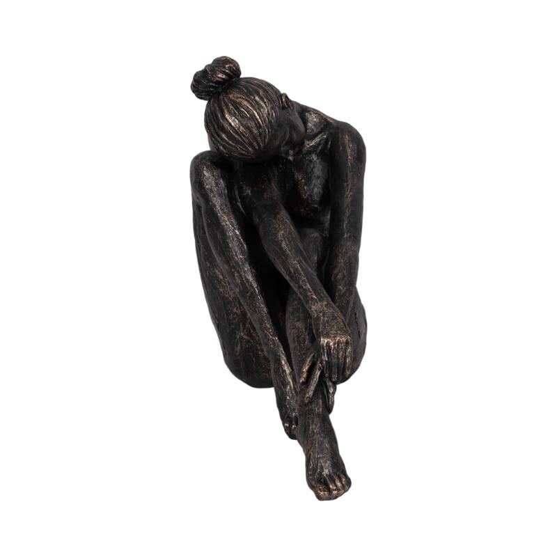 Sagebrook Home Bronze Elegance in Stillness Sculpture Collection