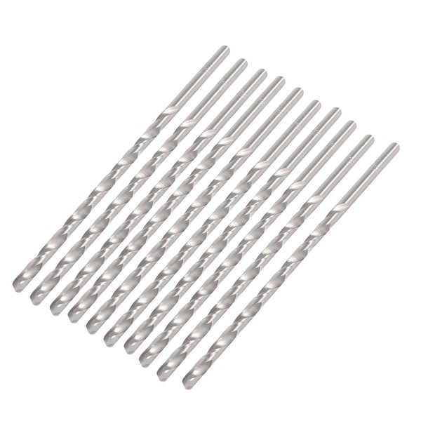 Unique Bargains 2mm x 100mm Metal Marble Drilling High Speed Steel Spiral Drill Bits 10 Pcs