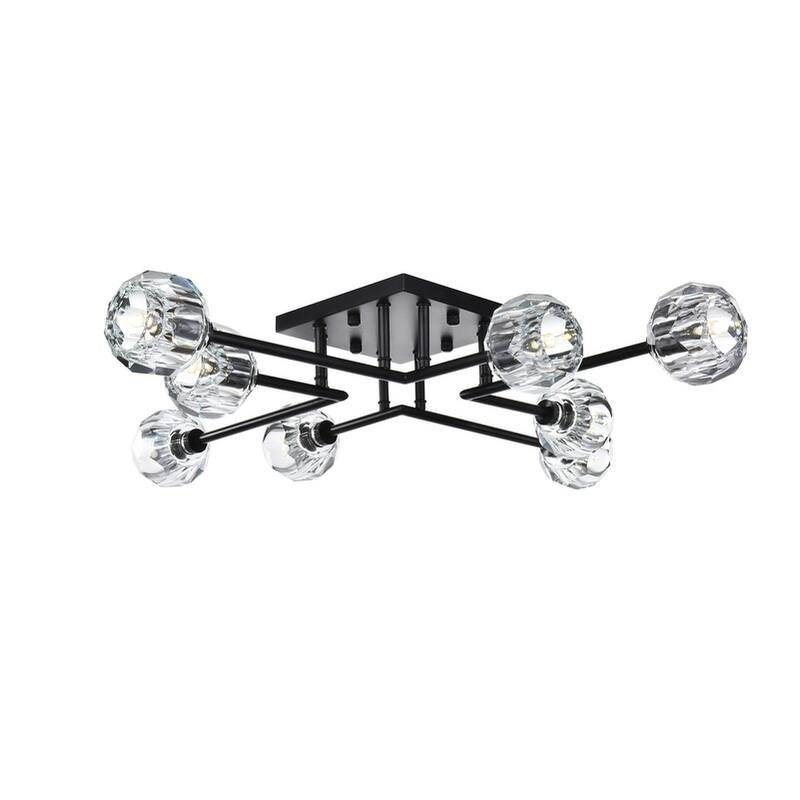 31 inch Flush Mount - Black