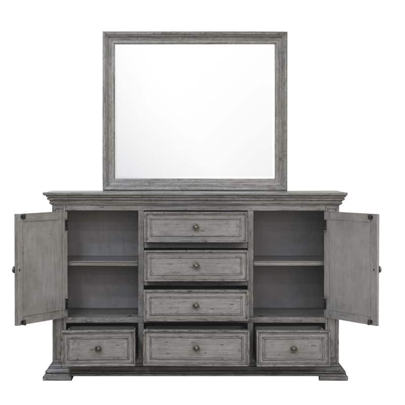 Liberty Furniture Big Valley Panel Bed, Dresser & Mirror, Chest , Night Stand- King or Queen