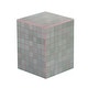 preview thumbnail 49 of 56, Callista Modern Ceramic Tiled Cube Side Table, Square Mosaic Pedestal Accent End Table for Living Room Bedroom - 14 X 14 X 18 Sage Gray/Pink