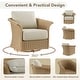 preview thumbnail 8 of 25, Spruce & Spring Patio Fruniture Outdoor Swivel Chair and Side Table