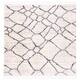 preview thumbnail 14 of 16, SAFAVIEH Berber Fringe Shag Mercedes Trellis Rug 6'7" Square - Cream/Grey - Square
