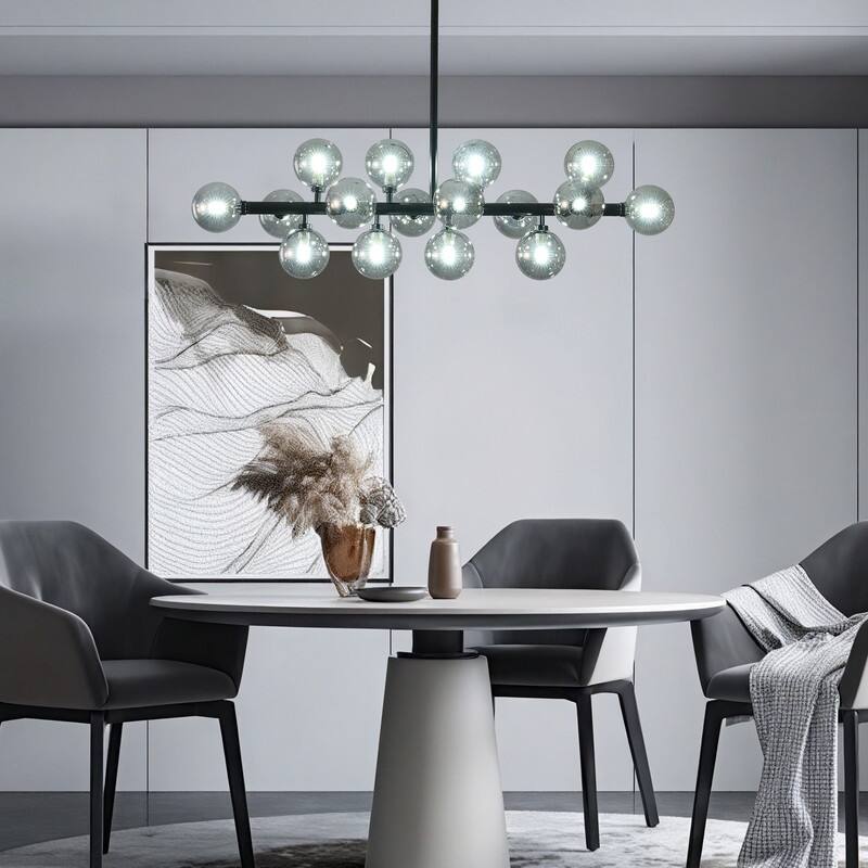 Mid Century Modern Chandelier Sputnik Liner Pendant Light Fixture