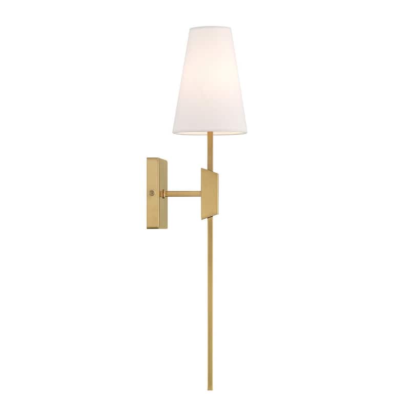 Wall Sconce in Natural Brass