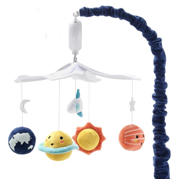 slide 2 of 5, The Peanutshell Spectacular Space Baby Musical Crib Mobile
