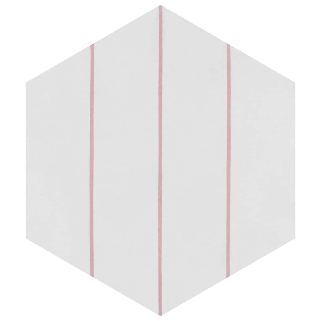 Merola Tile Porto Savona Hex Rose 8-5/8" x 9-7/8" Porcelain Floor and Wall Tile