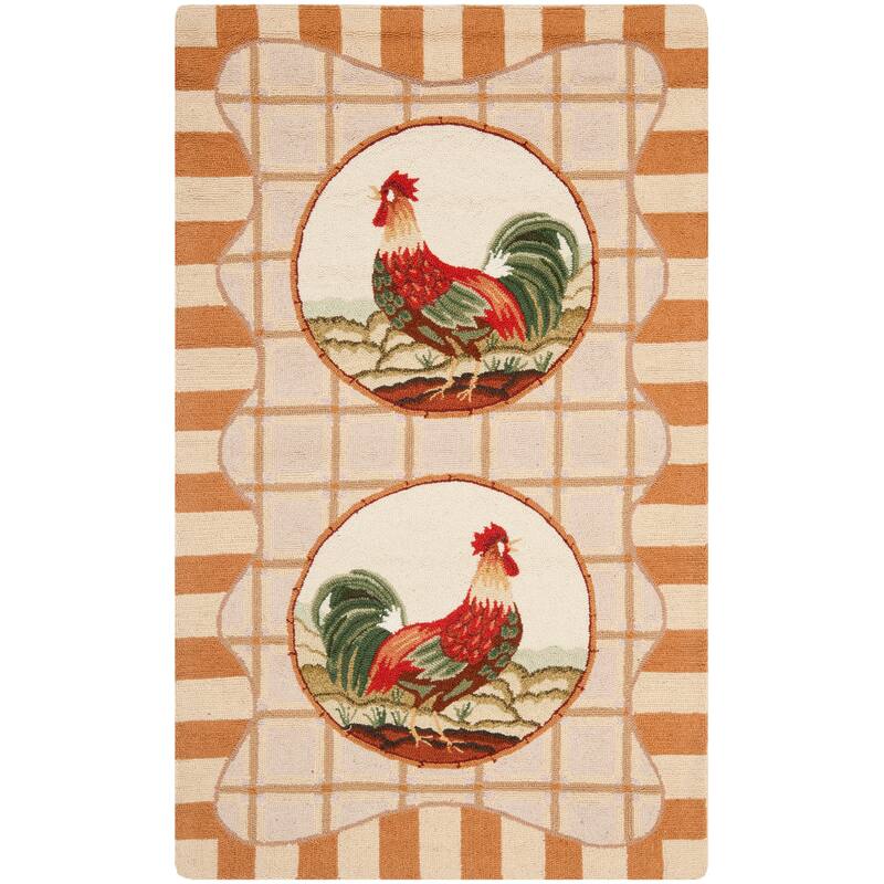 SAFAVIEH Handmade Chelsea Tatyana French Country Wool Rug