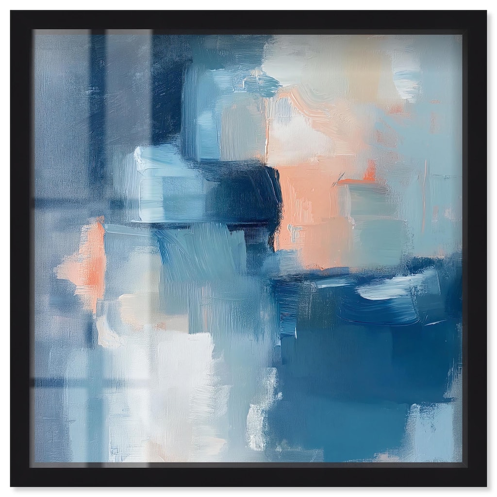 Whispering Blue I Shadowbox by Art Remedy