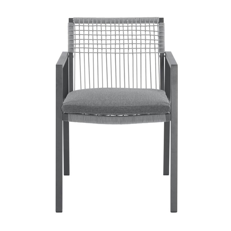 Christopher Knight Home - Martin Modern Outdoor 7 piece Dining set with Aluminum Table and Rope-woven chairs