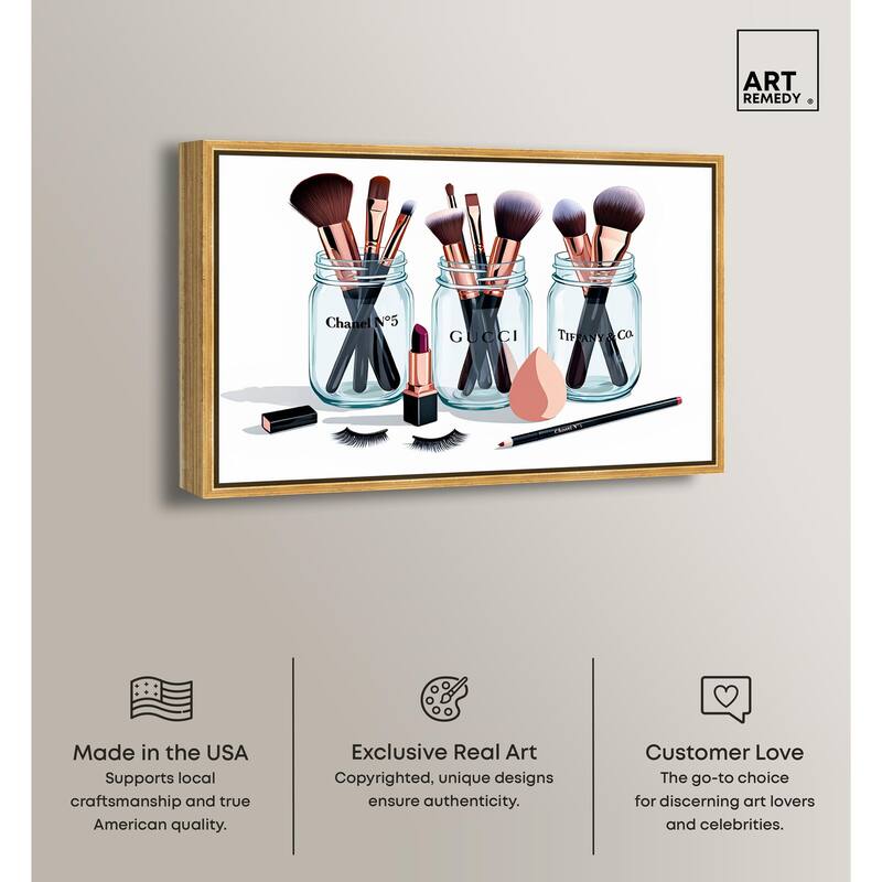 Glamour Glassware Canvas by Art Remedy