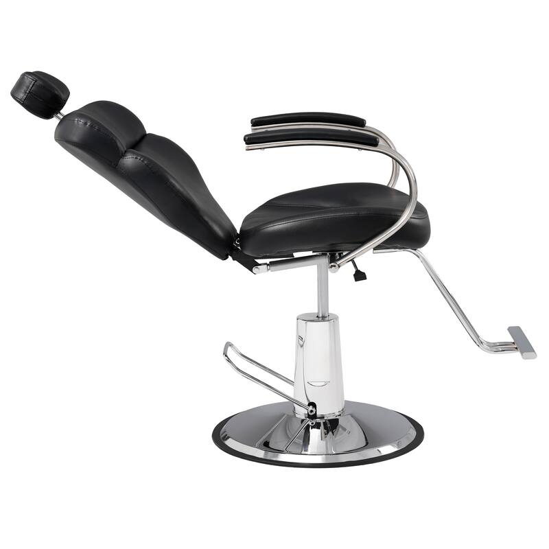Premium Reclining barber Chair Salon Chair for Hair Stylist - N/A