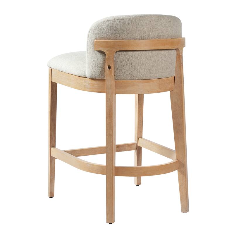 Christopher Knight Home - Calista Modern Wooden Upholstered Counter Stool
