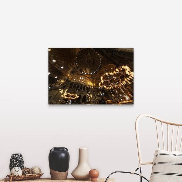 Shop Interior Of Hagia Sophia Istanbul Turkey Canvas Wall Art Free Shipping Today Overstock 16495028