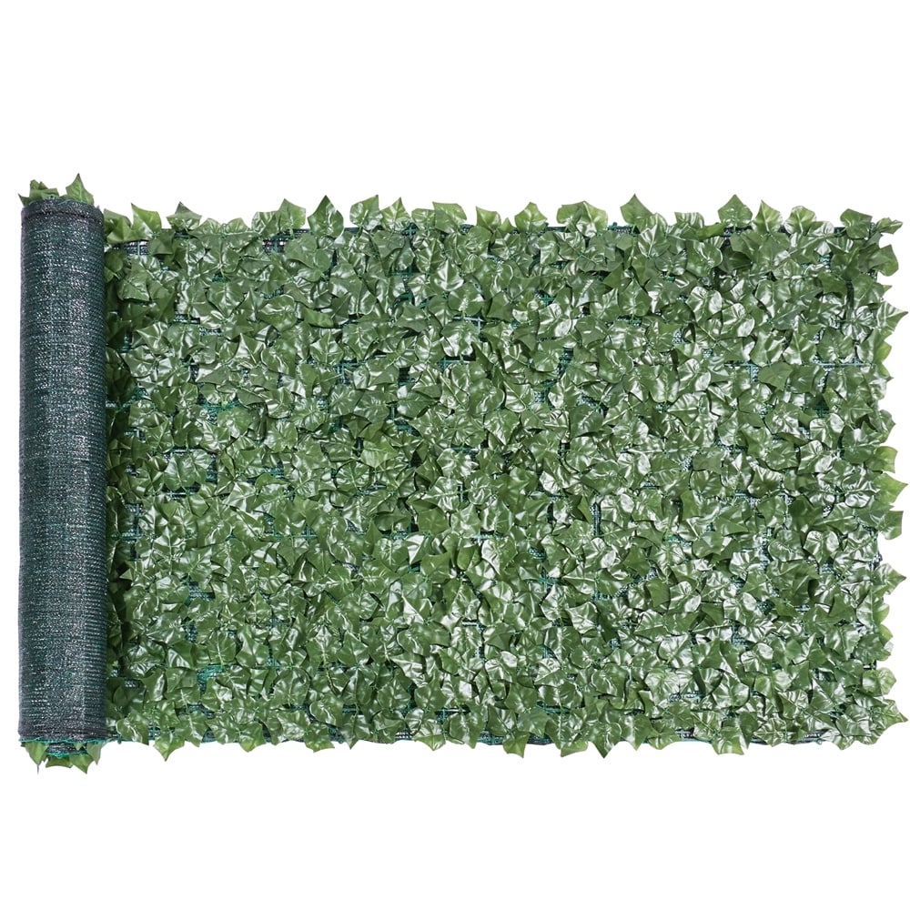 Faux Ivy Leaf Decorative Privacy Fence-40 x 95