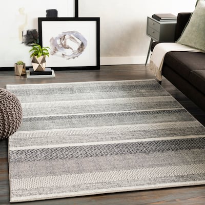 Livabliss Elfman Bohemian Stripe Area Rug