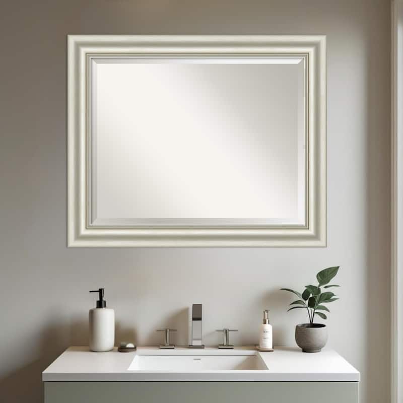 Sophia Beveled Framed Bathroom Vanity Wall Mirror
