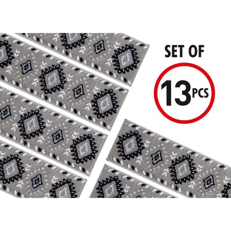 SussexHome Traditional PP Stair Treads (9 x 28 in.)