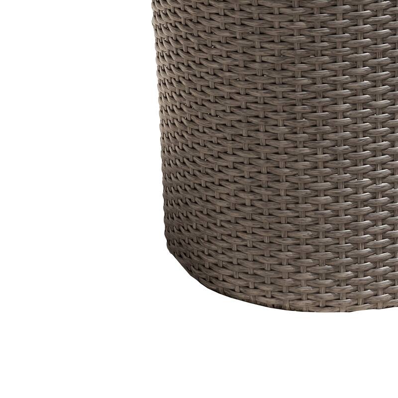 Christopher Knight Home Keaton Wicker Barrel Side Table