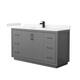 Option Dark Gray / Carrara Cultured Marble Top / Matte