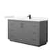 Option Dark Gray / Carrara Cultured Marble Top / Matte