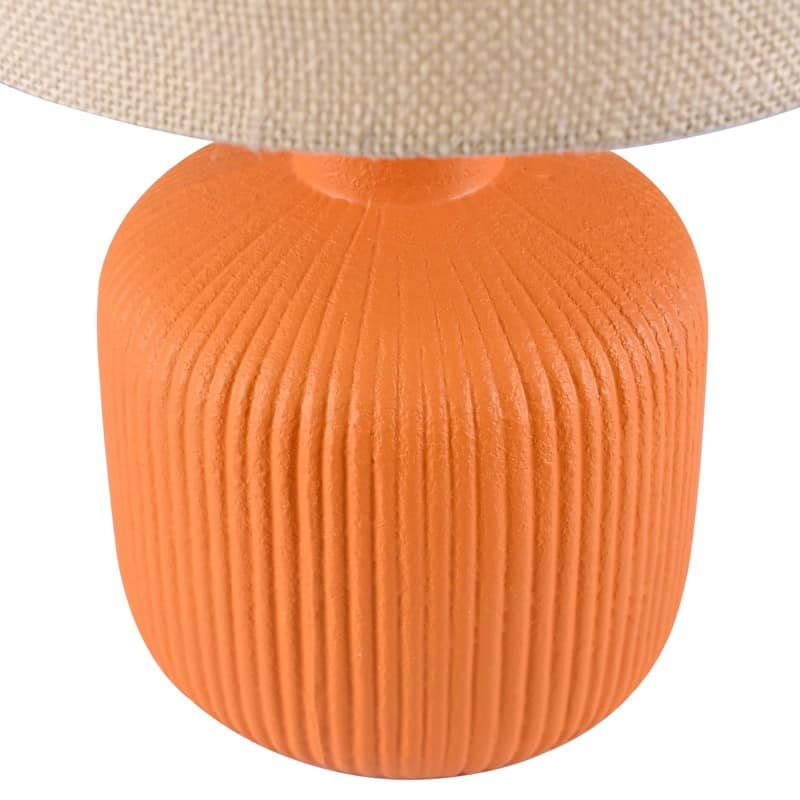 KAWOTI Fluted Ceramic Table Lamp (H18.25" x W10" x D10")