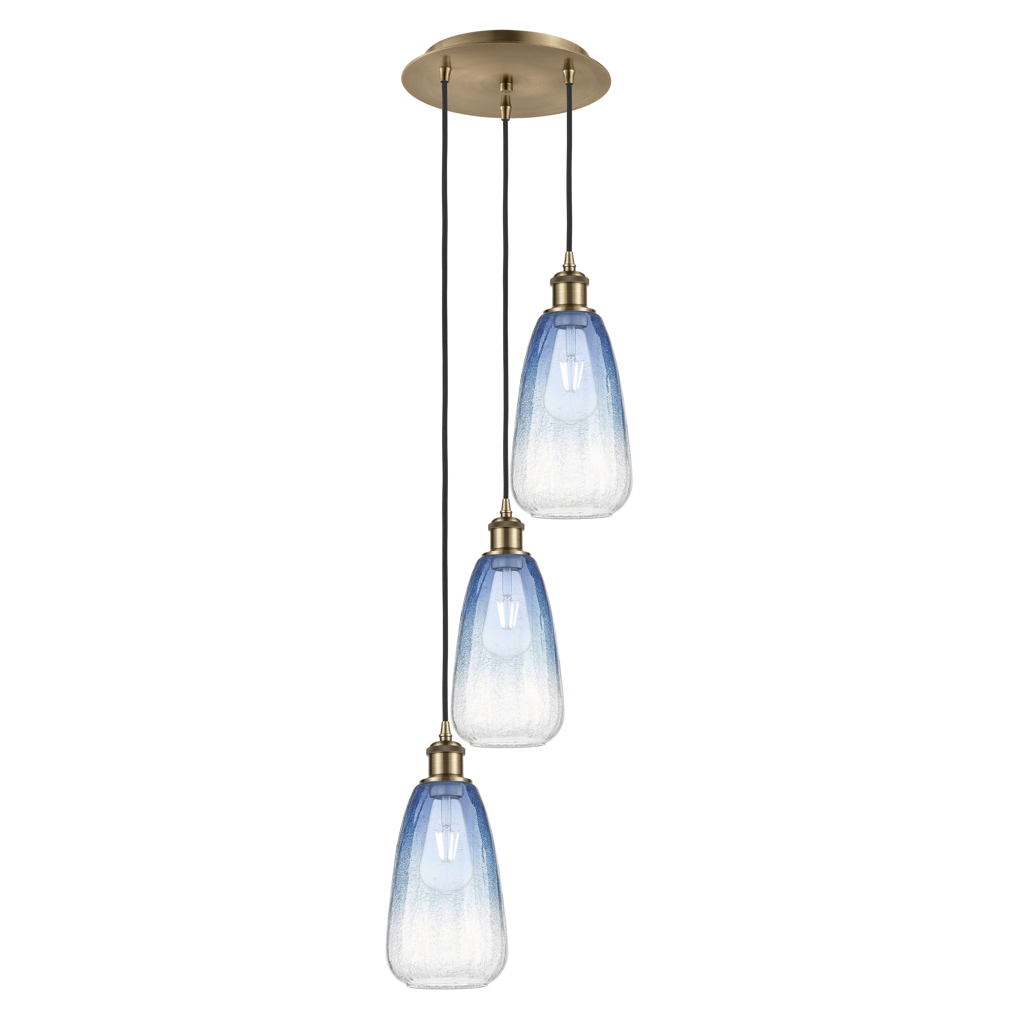 Innovations Lighting Endless Possibilities Ballston - Brookhaven Almond - 3 Light 13" Cord Hung Multi Pendant