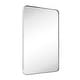 preview thumbnail 85 of 123, TEHOME Kengston Modern & Contemporary Rectangular Bathroom Vanity Mirror 20'' x 30'' - Polished Nickel