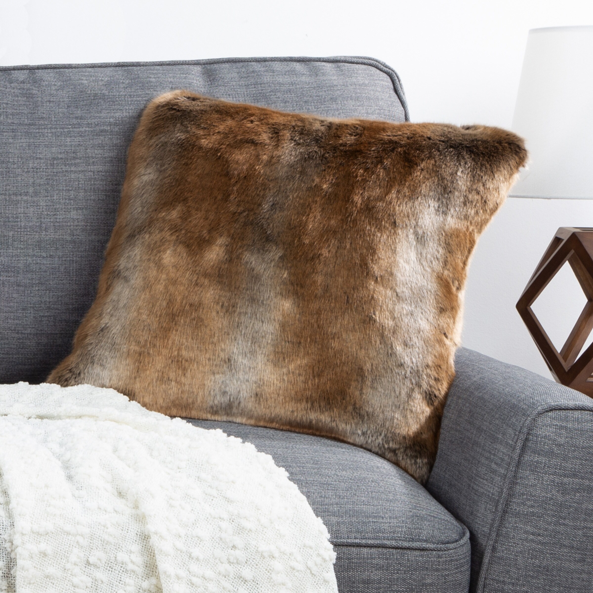 mink fur cushions