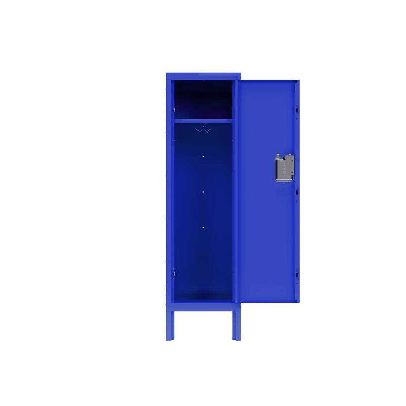 Roomfitters 1 Door Tall Metal Storage Locker, Retro Industrial Steel Cabinet for Gym Office or Bedroom