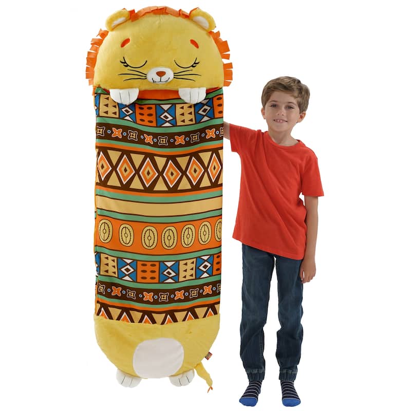Happy Nappers: Pillow & Sleepy Sack: Medium - Lion Lex - 54 x 20",3+