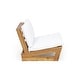 preview thumbnail 20 of 23, Sherwood Outdoor Acacia Wood Club Chairs (Set of 2) by Christopher Knight Home