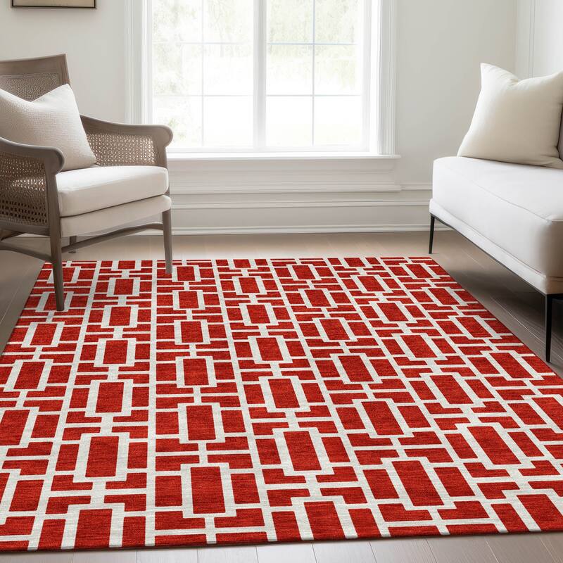 Premium Washable Super Soft Modern Geo Mayfield Rug