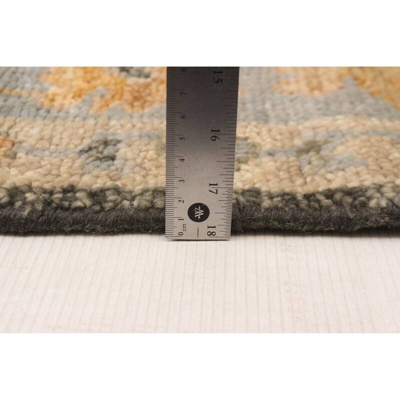 ECARPETGALLERY Hand-knotted Jules Serapi Dark Grey Wool Rug - 8'0 x 9'11