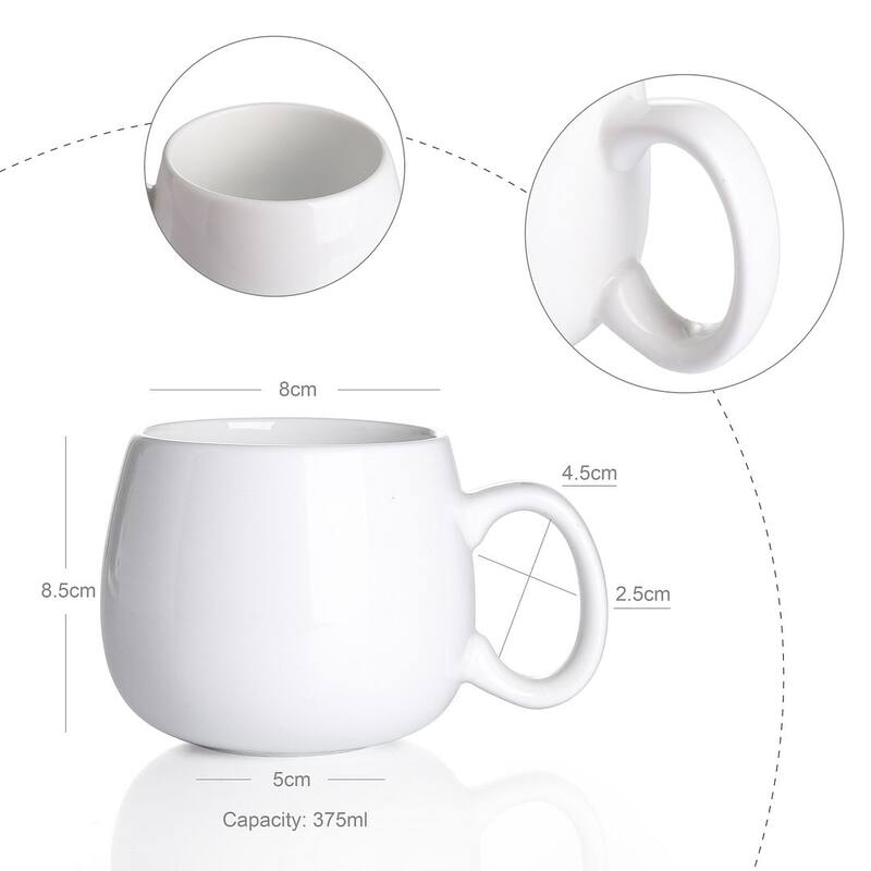 Panbado Nina 12 oz. Multi-Color 6-Piece Mugs