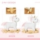 preview thumbnail 3 of 6, Dual-Function Unicorn Rocking Horse with Interactive Sounds, Soft Plush Body, and Safe Design for Kids 3-6 Years Old