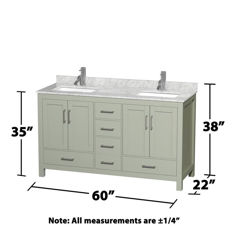 Wyndham Collection Sheffield 60" Freestanding Vanity Set with Hardwood