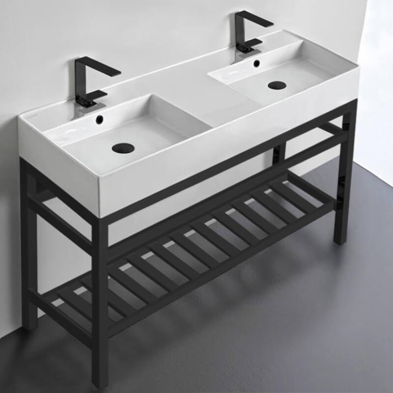 Nameeks Scarabeo 5143-CON2-Two Hole Teorema 2 47-13/16" Rectangular