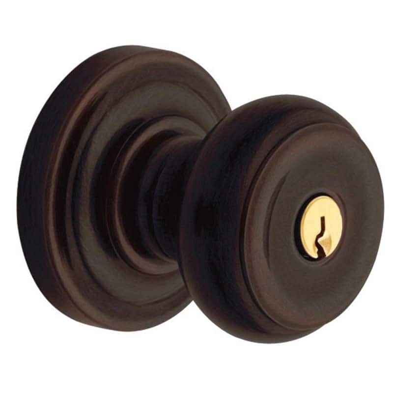 Baldwin Colonial Style Single Cylinder Keyed Entry Door Knob Set with