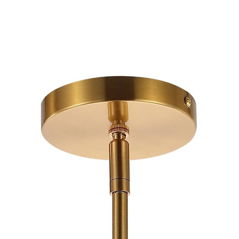Deere Adjustable Iron/Glass Vintage LED Dome Pendant, by JONATHAN Y