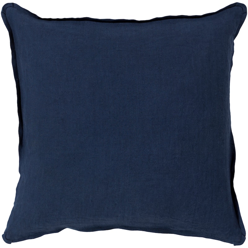 Sterling Classic Burnt Orange Feather Down or Poly Filled Throw Pillow 22-inch - Navy - 22"H x 22"W - Cover Only