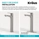 preview thumbnail 29 of 97, KRAUS Indy Single Handle Vessel Bathroom Faucet with Pop Up Drain