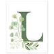 preview thumbnail 5 of 8, Tropical Leaf Collection Wall Decor Art Prints (Set of 4) - Green White Boho Watercolor Floral Botanical Woodland Garden - LOVE