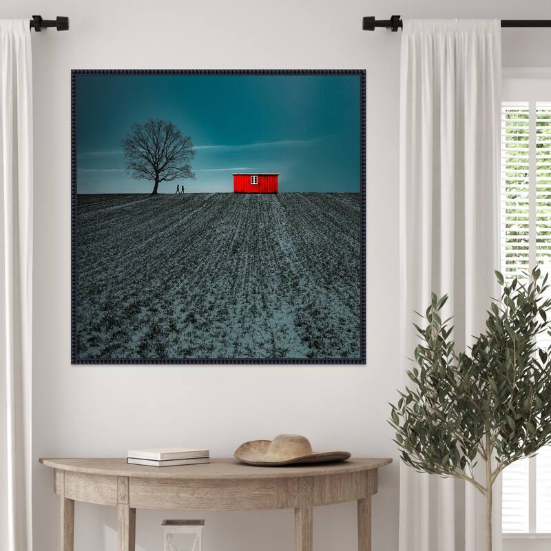 Rural Landscape by Inge Schuster Framed Canvas Wall Art Print
