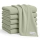 preview thumbnail 62 of 73, Baby Burp Cloths Set, Large 6-Layer, 100% Cotton Comfy Cubs Sage 6P 