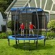 preview thumbnail 2 of 16, 10 Feet ASTM Approved Recreational Trampoline with Ladder Blue
