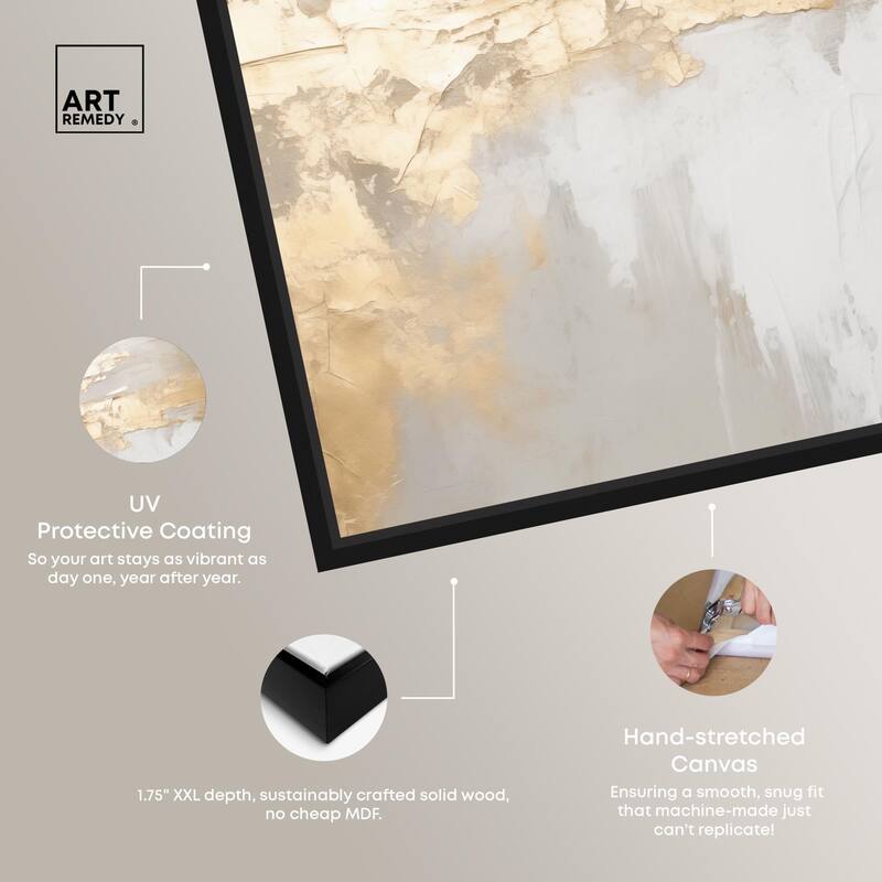 Melted Goldscape II Canvas by Art Remedy