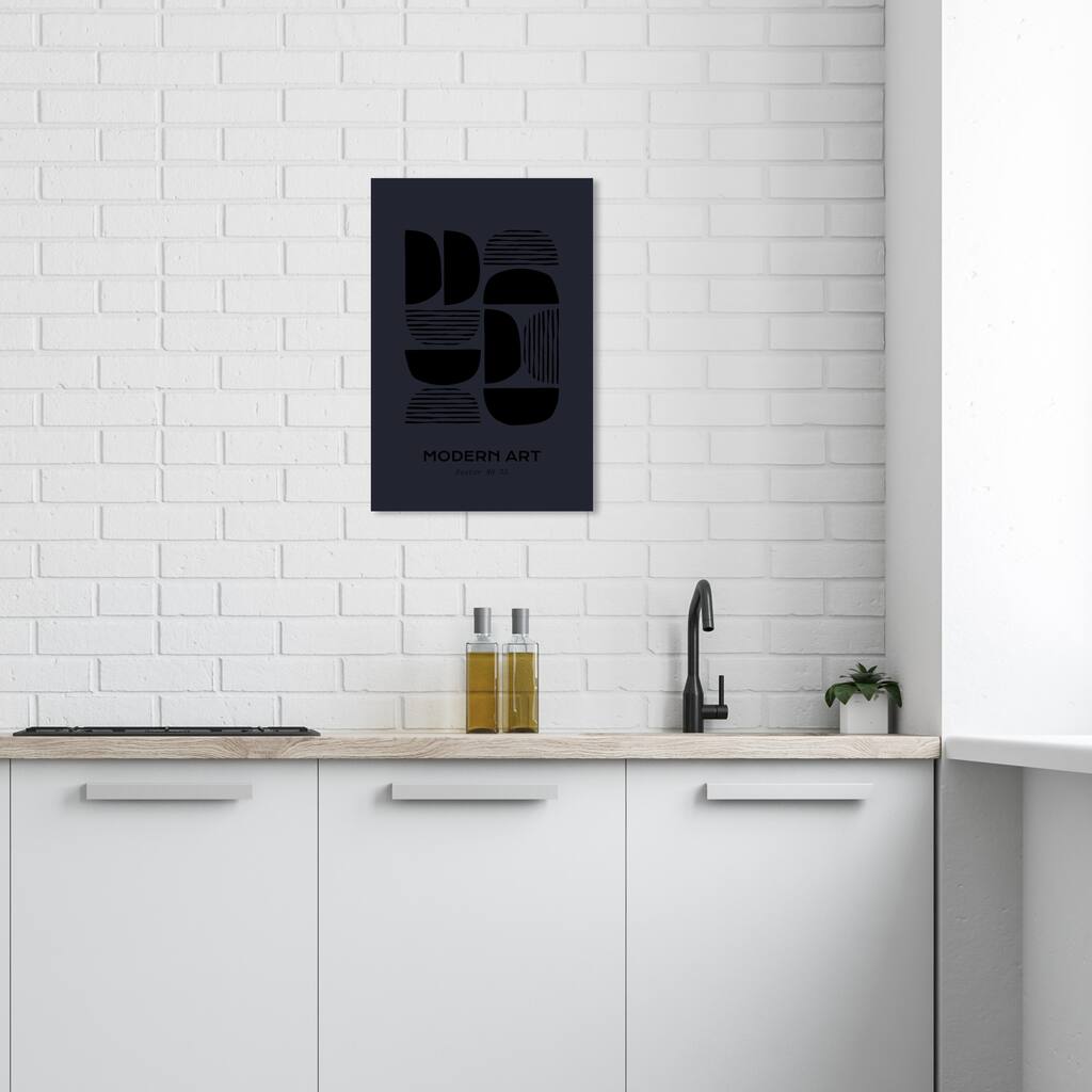 Wynwood Studio Canvas Advertising Modern Art Objects Black and Light Gray Modern & Contemporary Wall Art Canvas Print