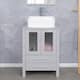 Option white ceramic rectangular sink
